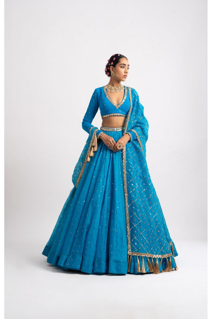 Buy Red Dori Work Net Bridal Lehenga Choli With Dupatta Online At Zeel  Clothing